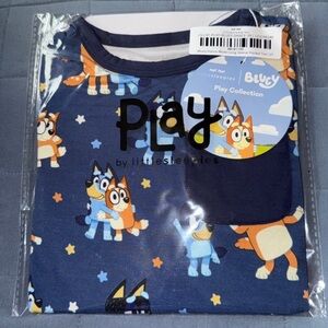 Little Sleepies 2T og bluey dance mode long sleeve bamboo pocket tee